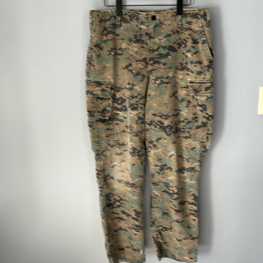 Vintage Military DigitalWoodland Camo Tactical Pants Baggy Wide Leg 34x29